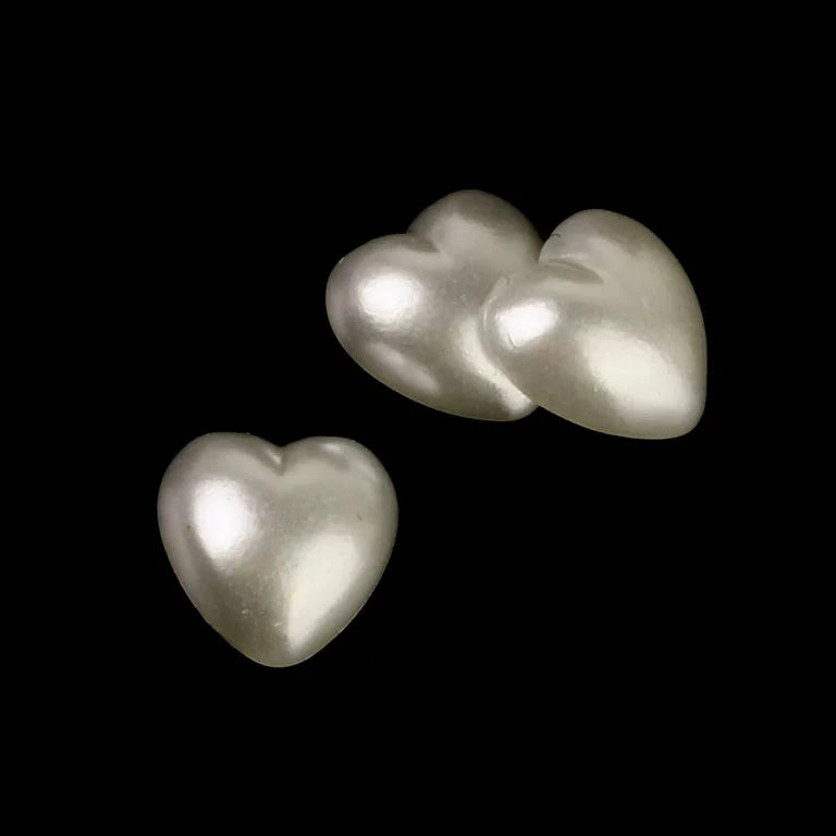 Gold Self Adhesive Pearl Hearts (24 Pk)