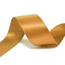 Double Sided Satiin Ribbon - Gold