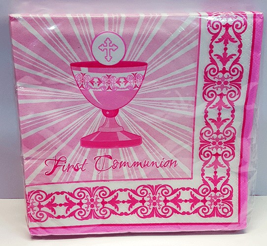 Radiant Communion Pink Napkin