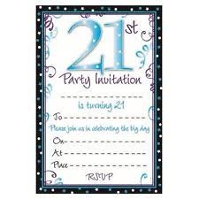 21st Birthday - Invitation