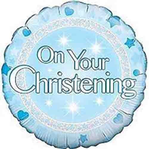 Christening - Foil Balloon - Blue