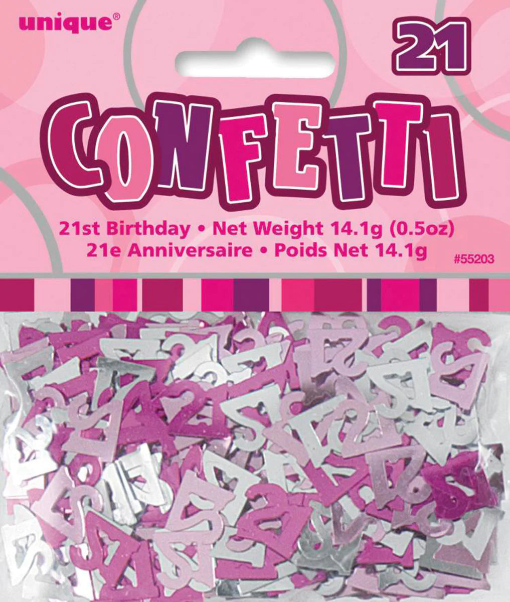 Glitzy Pink - Confetti - 21