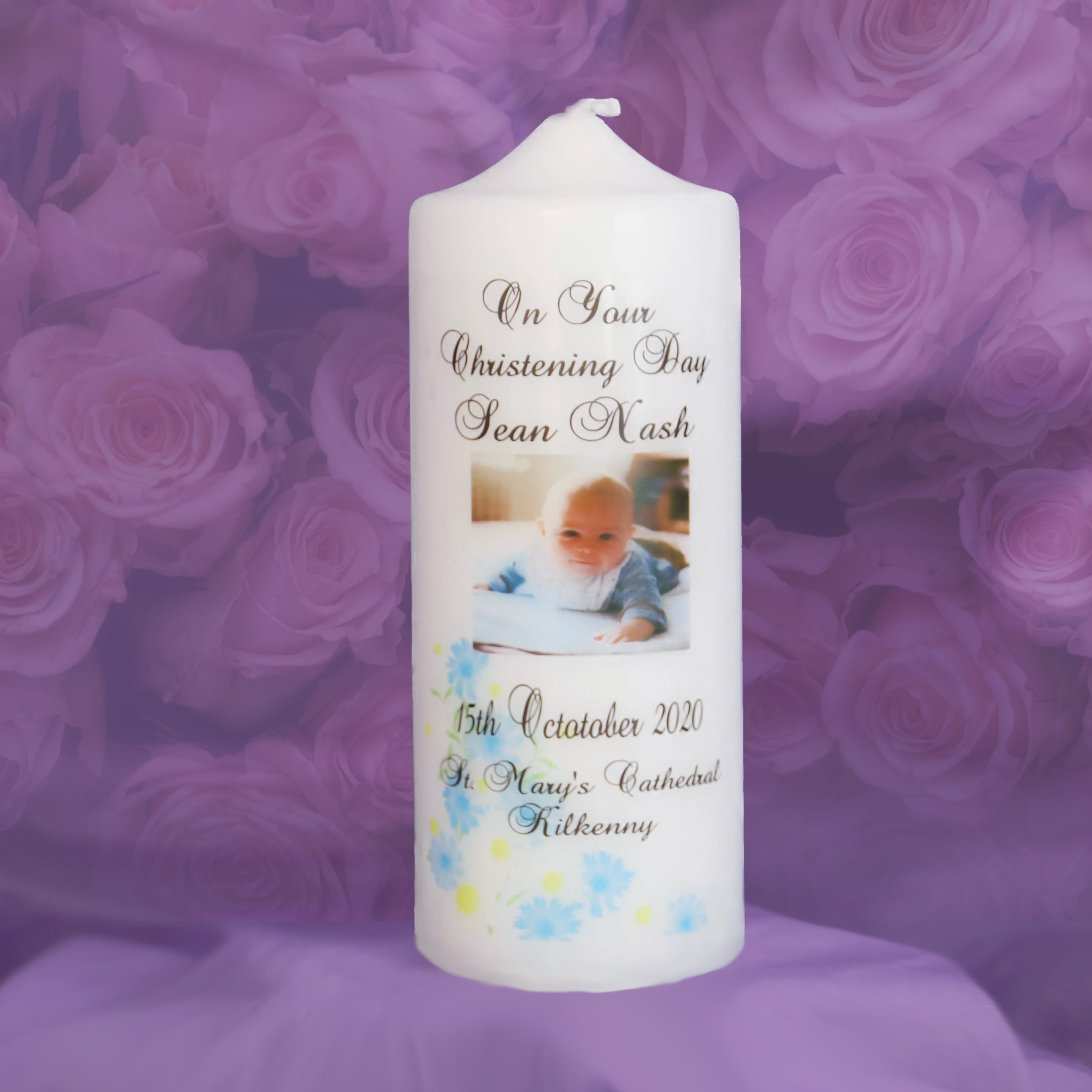 Personalised Christening Candles