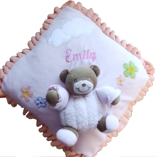 Personalised Embroidered Baby Pillow