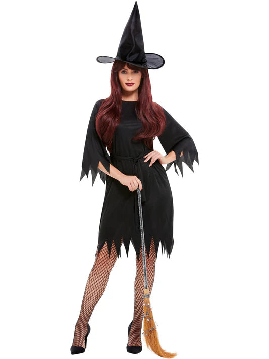 Glam Witch Costume, Black
