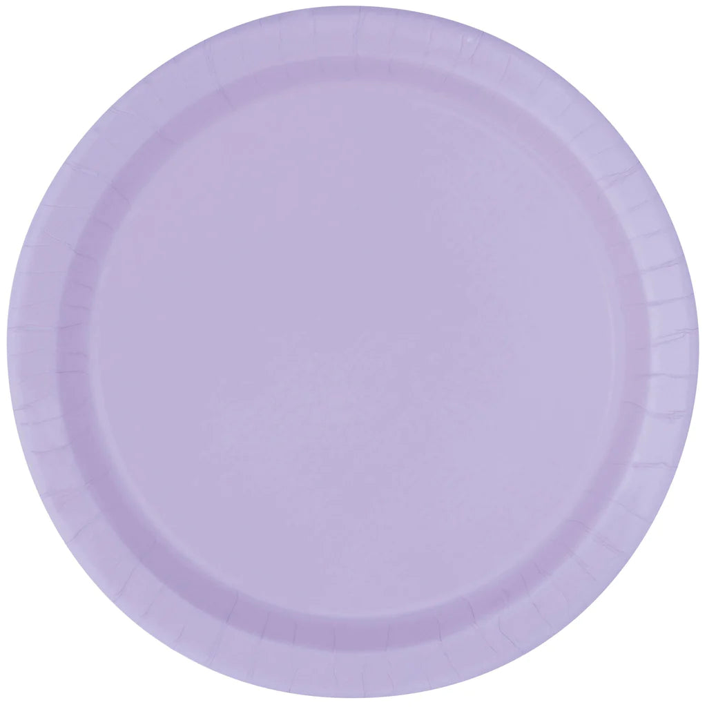 Lilac paper plates