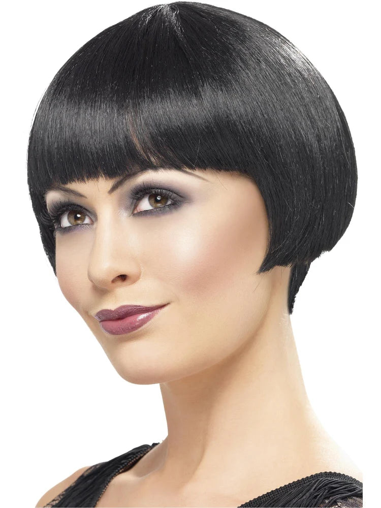 20's Flapper Wig - Black and Blonde