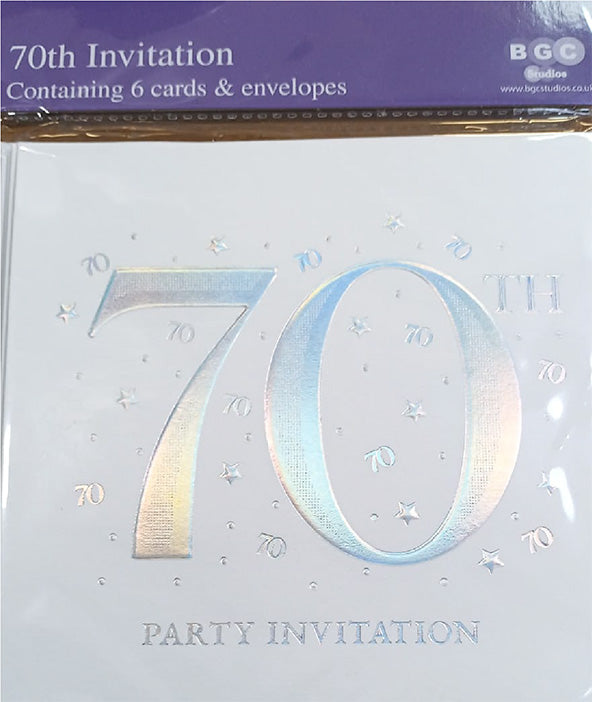 Birthday invitations - 70th