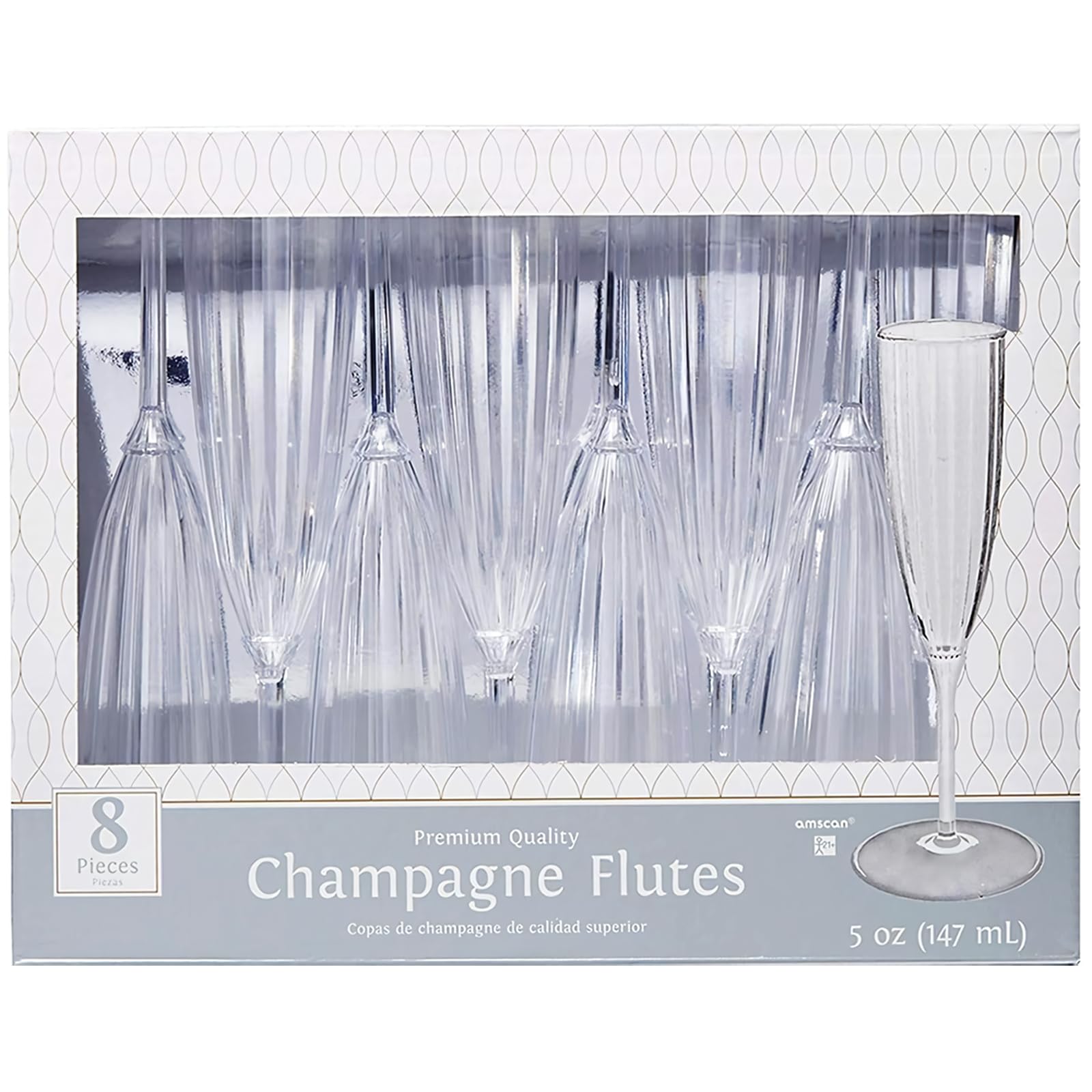 Plastic Disposable - Champagne - Wine Glasses