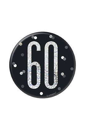 60th Glitzy Badges