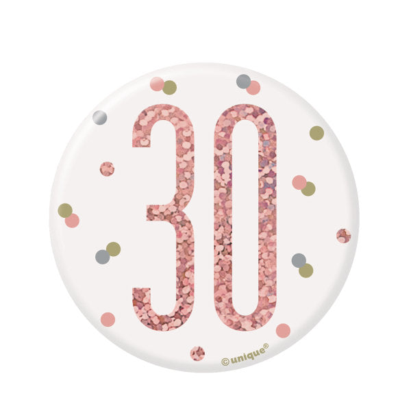 Giant 30th Birthday Badge