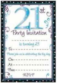 21st BIRTHDAY  DECORATIONS