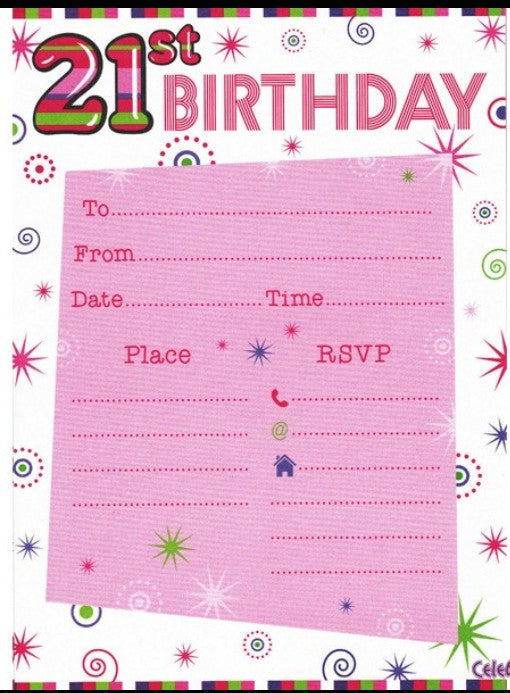 21st BIRTHDAY  DECORATIONS