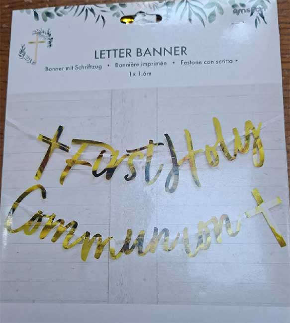 Communion and Confirmation Blue Decorations