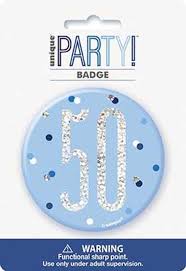 Large 50th Badge