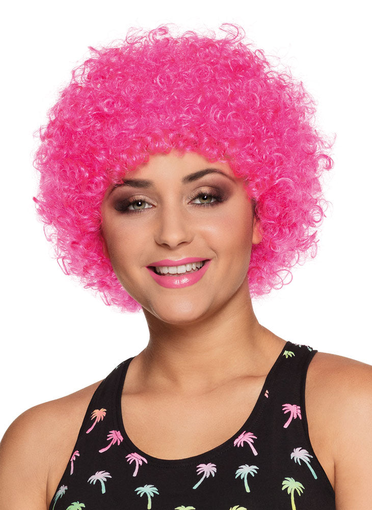 Crazy clown wig blue