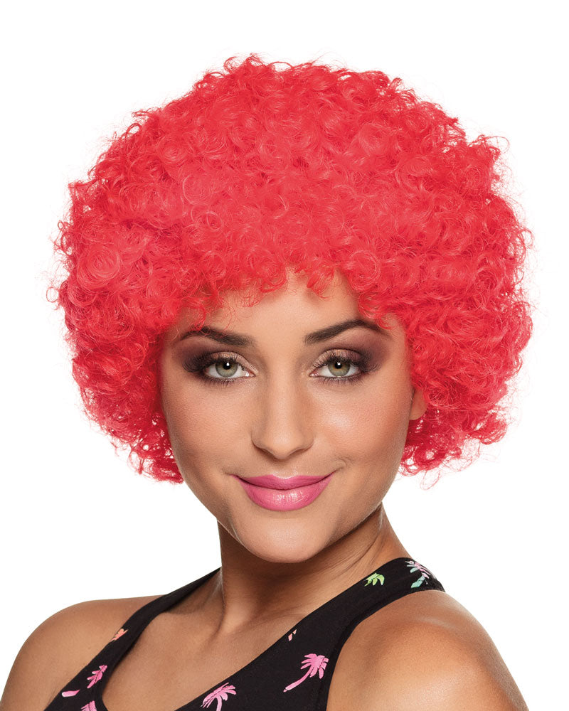 Crazy clown wig blue