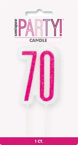 70th Birthday Cake Candle