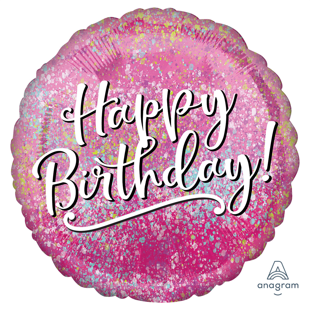 Happy Birthday - Sparkle Foil Balloon