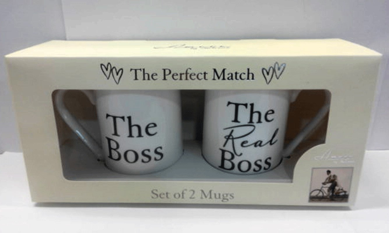Wedding Day Mugs -  The Boss & The Real Boss 