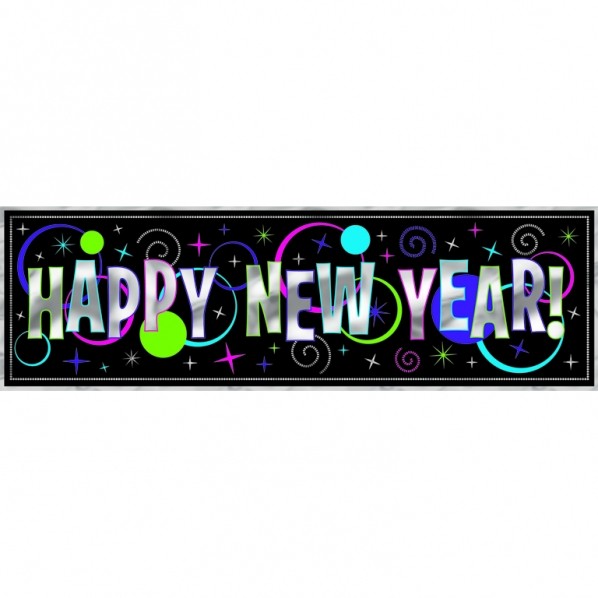 Happy New Year Foil Banner Decoration