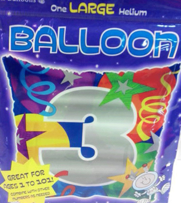 Happy 3rd Birthday Foil Balloon