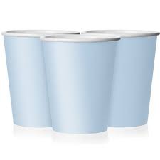 Baby Blue Paper Cups