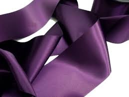 Double Sided Satin Ribbon - Deep Purple