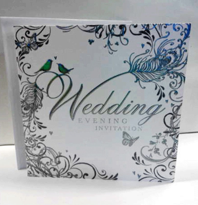 Wedding Evening Invitation - Silver Garden