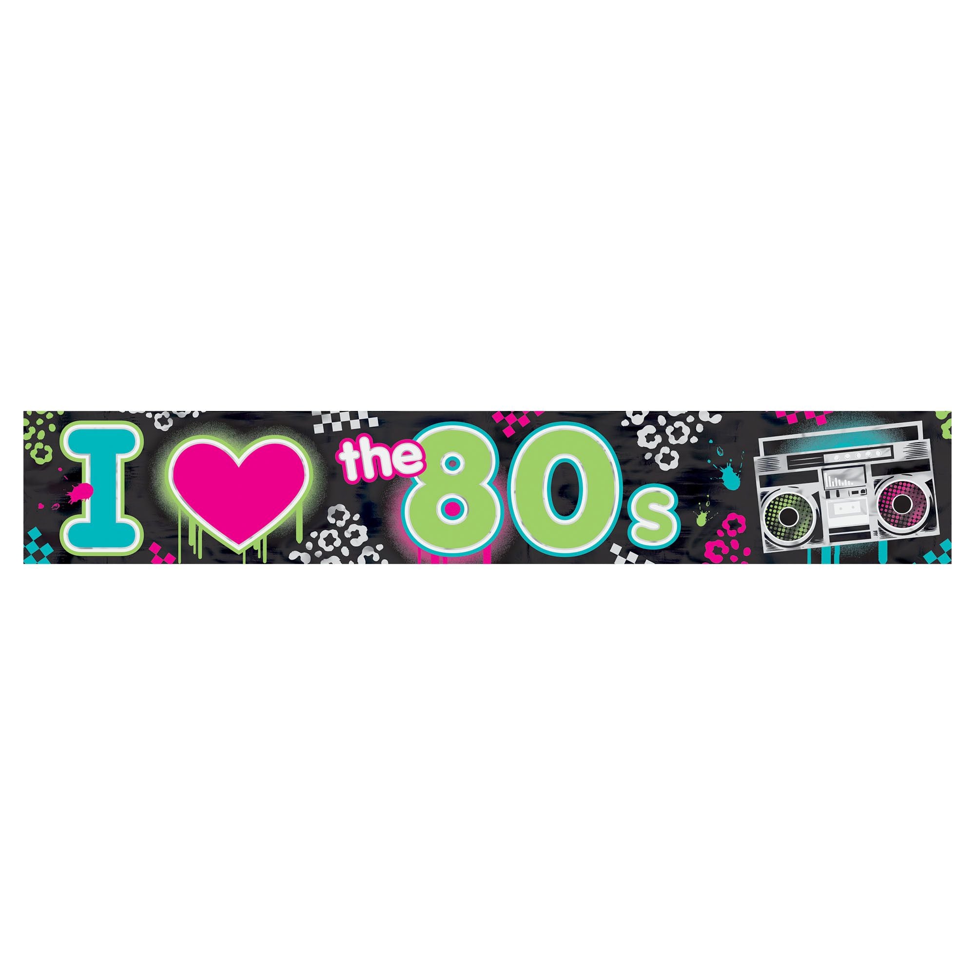 I love the 80s banner