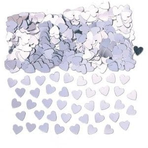 Love Heart Confetti - Silver