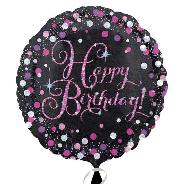 Happy Birthday - Sparkle Foil Balloon