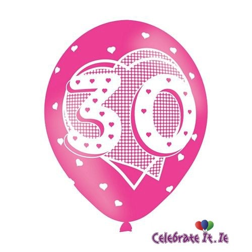30 Birthday - Pink Latex