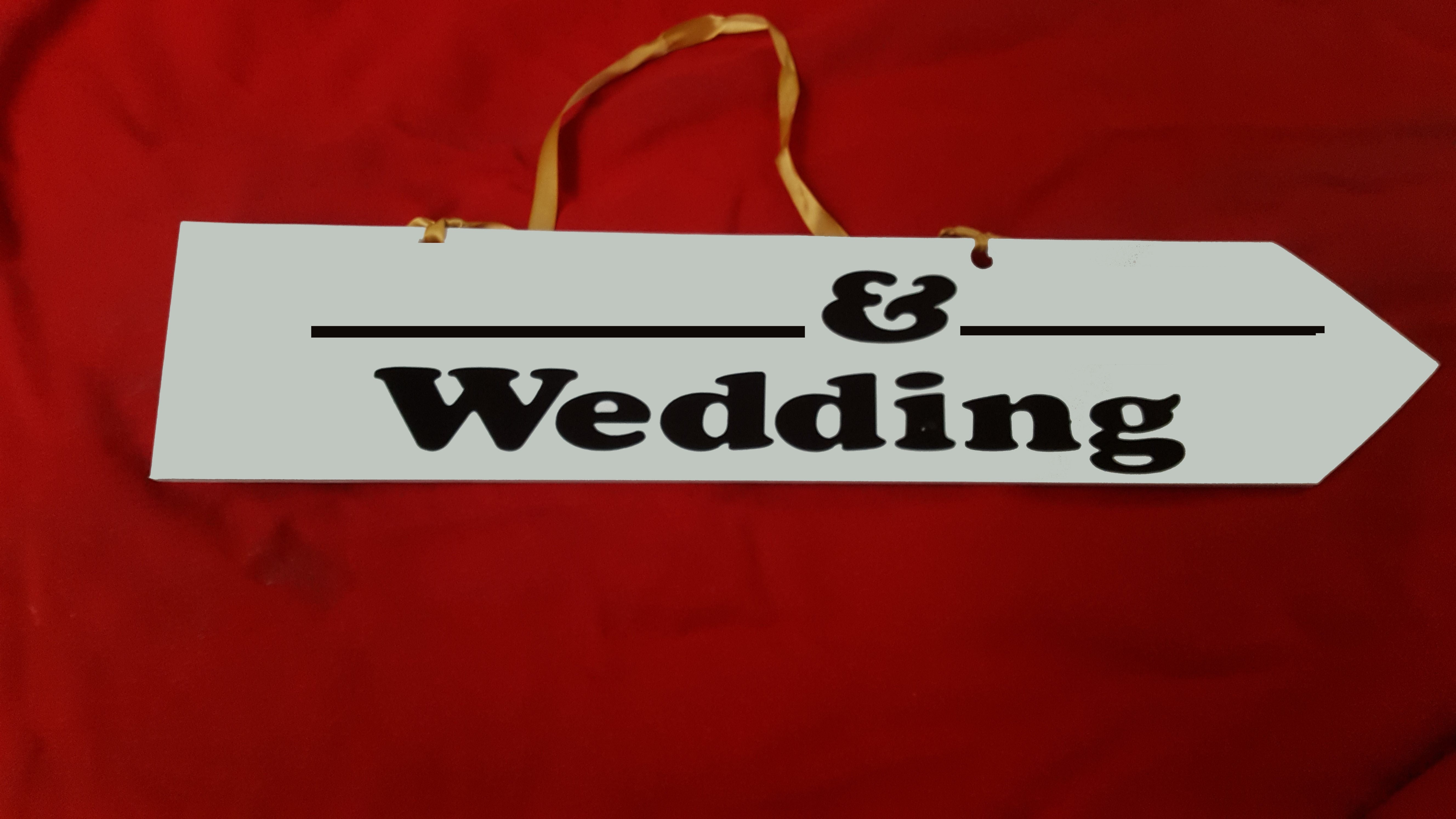 Arrow Wedding Sign