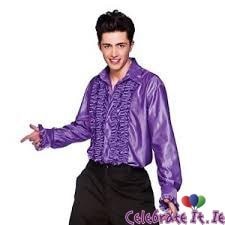 Disco Ruffle Shirt - Purple
