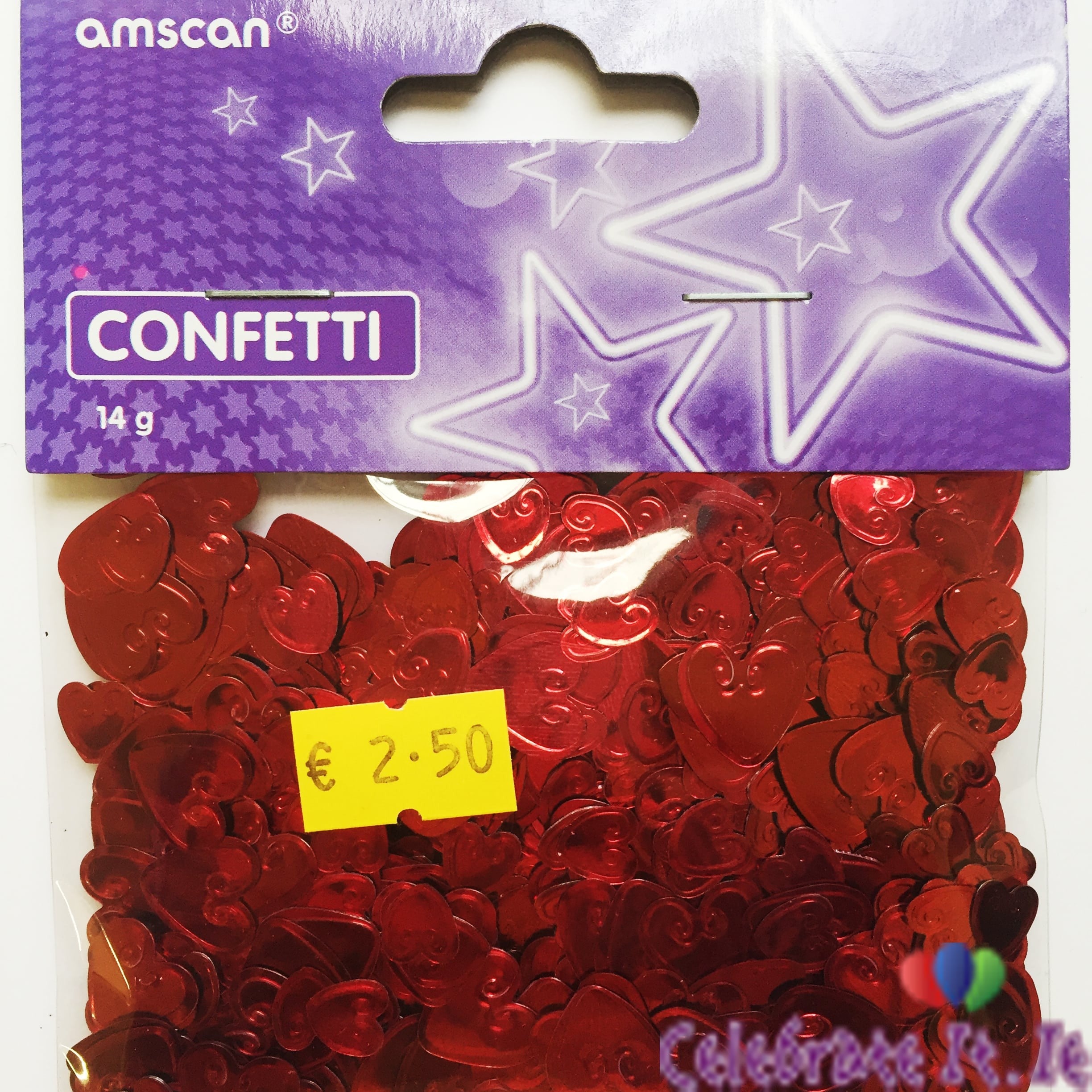 Heart Confetti - Red