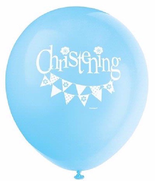 8 balloons - Christening