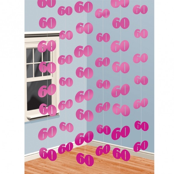 60 String Decoration - Pink