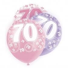 70th Birthday - Pink Latex