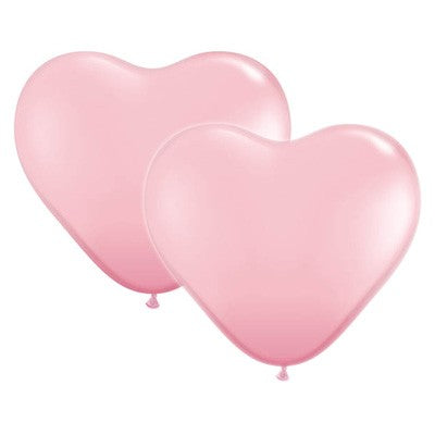 Just Married Heart Shape(pink) (pack of 6)
