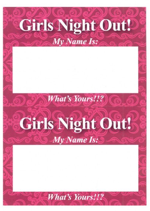 Hen Party - Name Tags