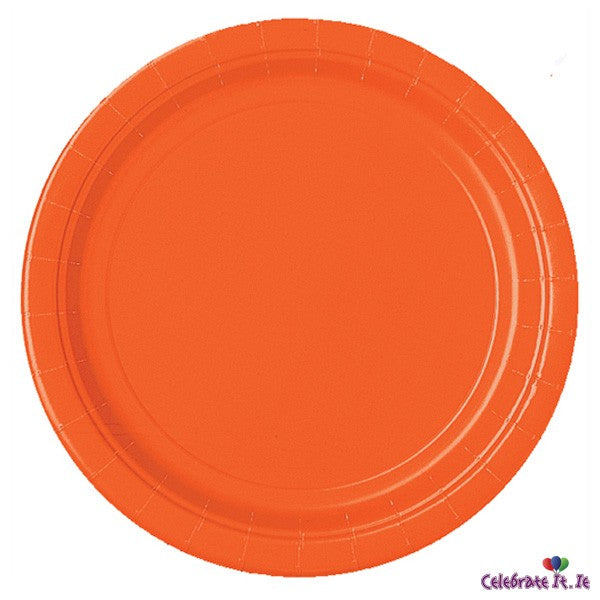 Orange Party Plates