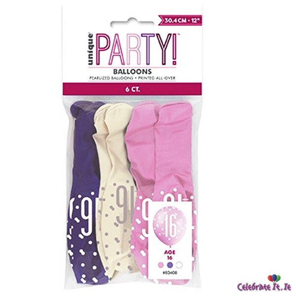 16 PINK-LILAC(pack of 6)