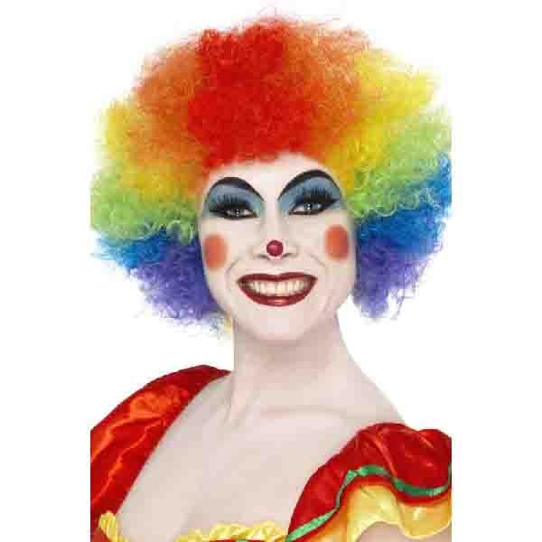 Crazy clown wig blue