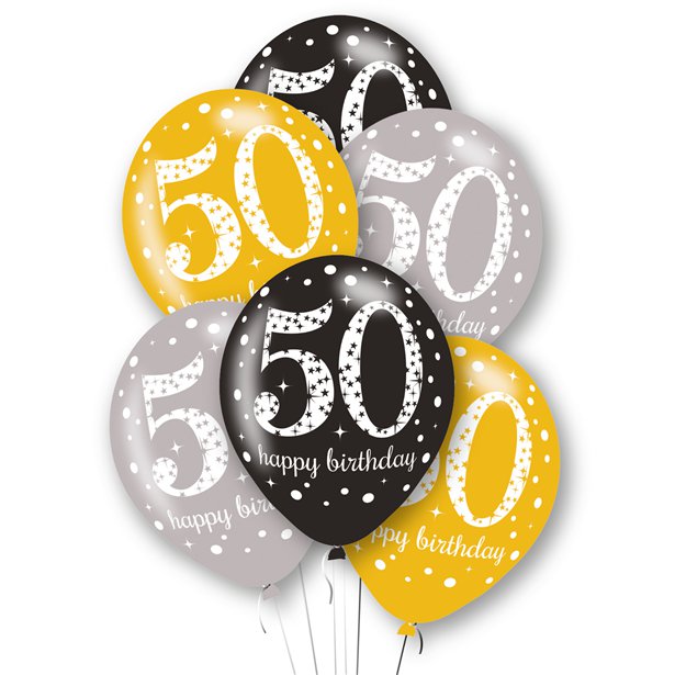 50th Latex Balloons