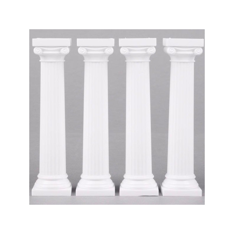 White Grecian Pillars - 5inches