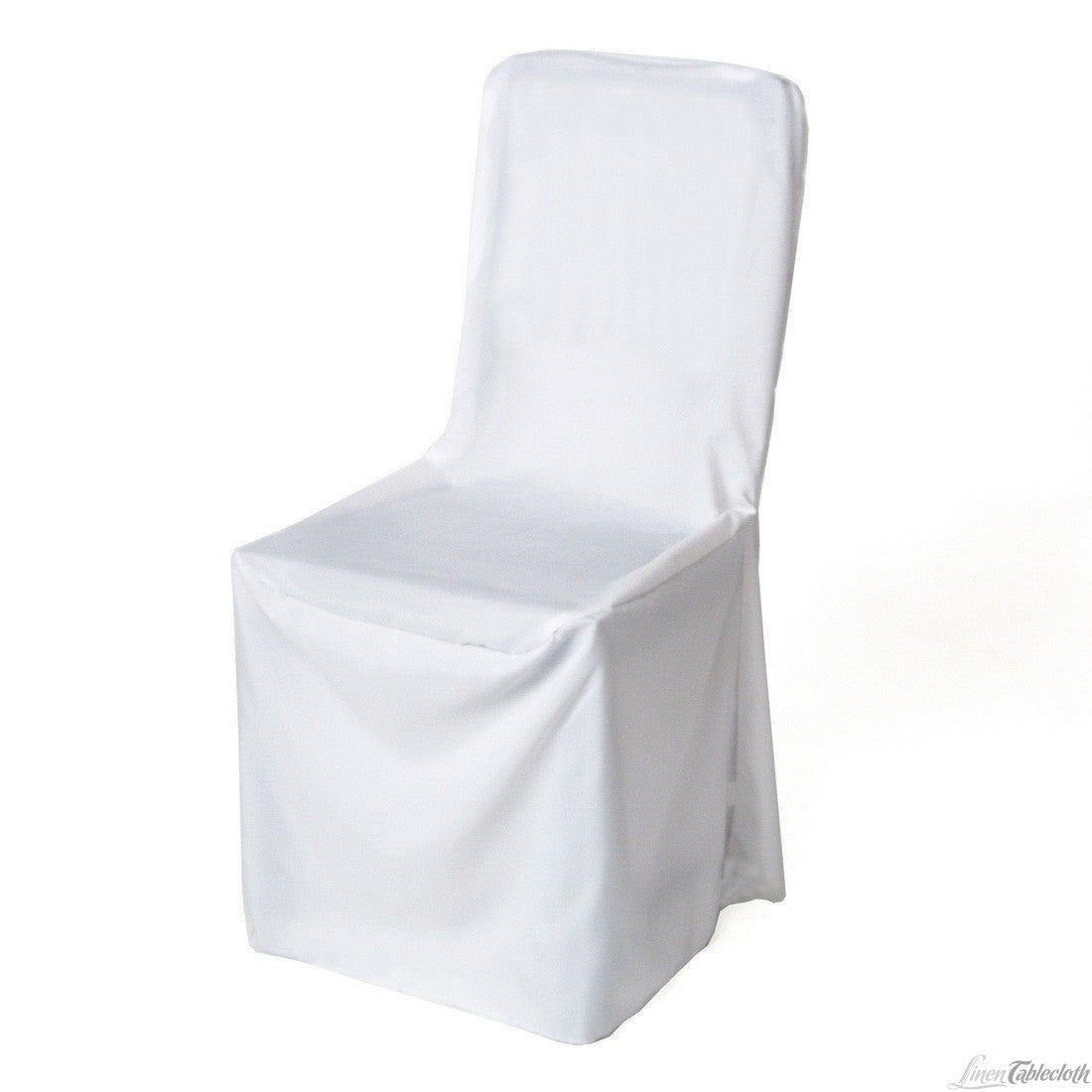 White Satin Chair Cover