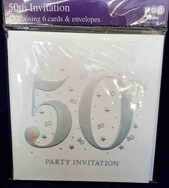 50th party invitations