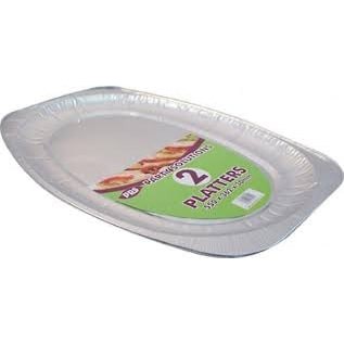 Extra Large Foil Food Platters - 2 pack