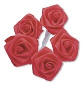 Ribbon Roses /Medium - Red